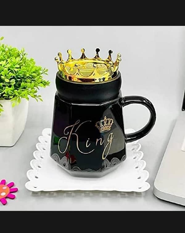 T  400 ml ,Tea/Coffee Tea Mug for Husband Loved One's Gift (Black) 1 Mug