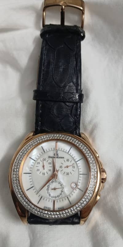 Original swiss made designer luxury watch( diamond & gold frame)