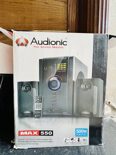 Audionic MAX 550 2.1 Speakers - Brand New (Open Box)