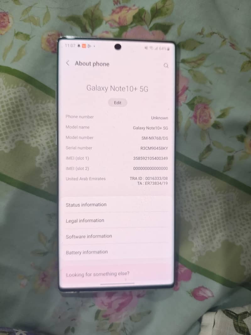 Samsung Mobile Note10 Plus 6