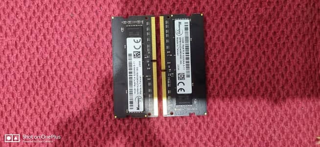 32 GB Laptop Rams DDR4 Sodimm 3200 Mhz 16GB X 2