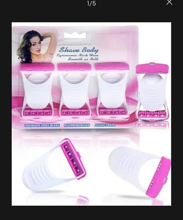 T  Pack Of 6 Ladies Safety Razor Imported Women Shave Body Razor Body Shaver For Remove Hairs