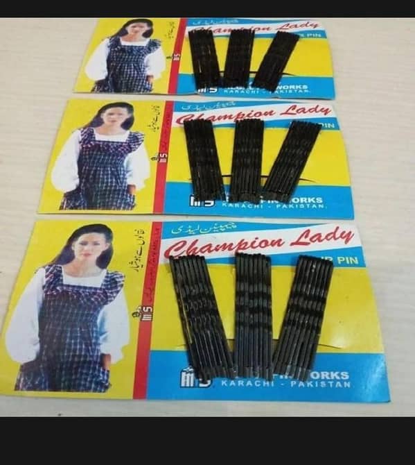 T   Pack of 3 ( 72 Pieces ) Of Bobby Hair Pins Black Hair Pins For Girls and Women Hair.
