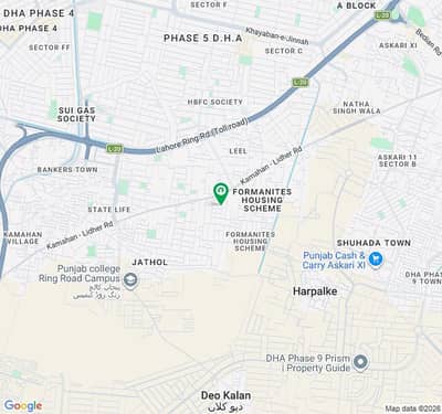 Good Good Location 10 Marla Residential Plot For Sale In Formanites Housing Scheme - Block E