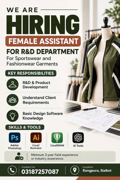 Female office Assitant and Management