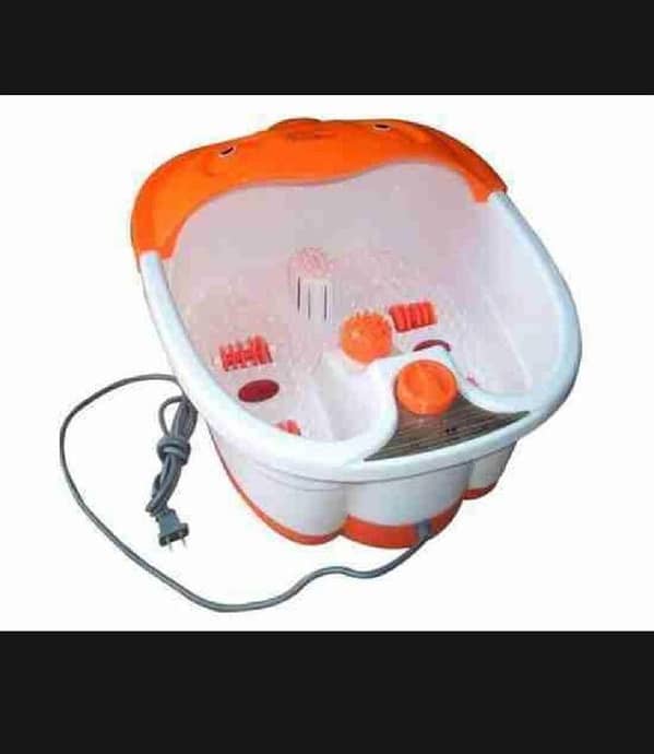 T   Foot Bath Massager Electric Pedicure Tub with Magnetotherapy 4 Roller Massage Infrared Rays Bubble Massage Automatic Heating