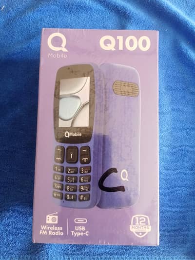 QMobile Q100 MODEL | Box Pack | New | Type "c" Charging