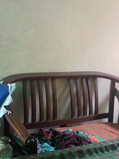 Wooden Sofa set 1 large piece 2 single