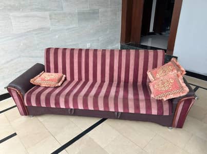 Sofa Cum Bed for Sale – 3-Seater with 3 Cushions