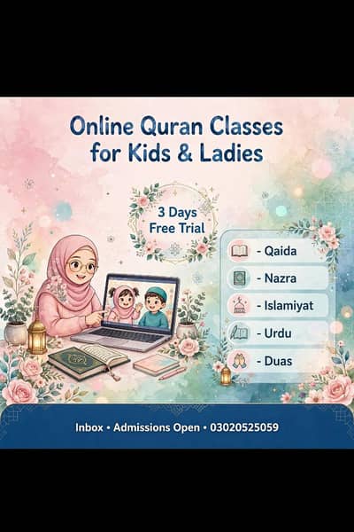 Experienced Female Quran Teacher - Online Classes for Kids & Ladies