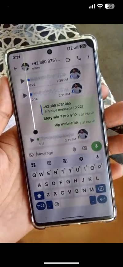 Google Pixel 7 Pro 12/256 totel orjnal just display dote and line