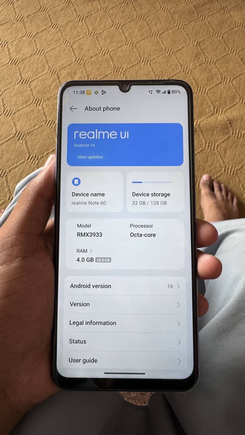 Realme Note 60 0
