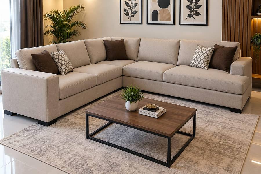 L Shape sofa 0