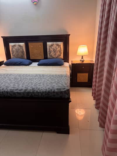 Wooden bed. Malabar design