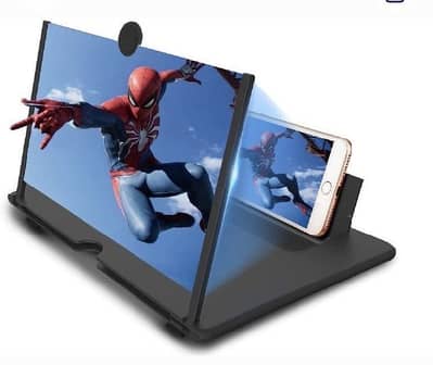 12 Inch 3D Mobile Screen Magnifier - HD Video Enlarger Amplifier Stand