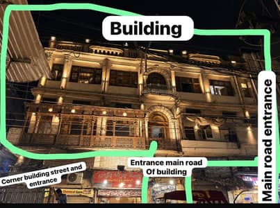Building for rent Gawalmandi Chok hostel hotel restaurant school