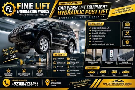 Car Wash Lift | Washing Pump | Air Compressor | Serice Station jack