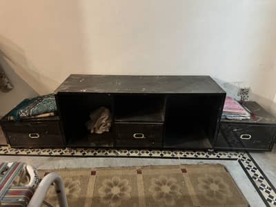 Latest Design LED Console In Black