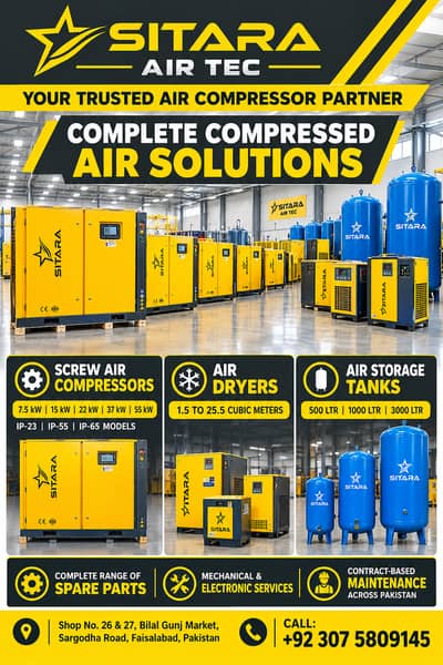 Screw Air Compressor 7.5 kW/15kW/22kW/37kW/55kW