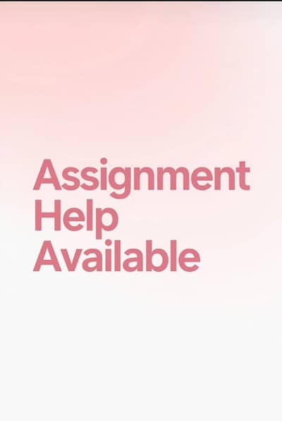 Assignment help available
