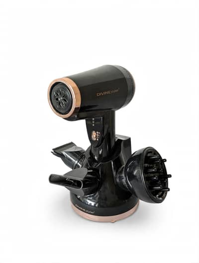 Divine styler hair dryer with stand 3 attachment