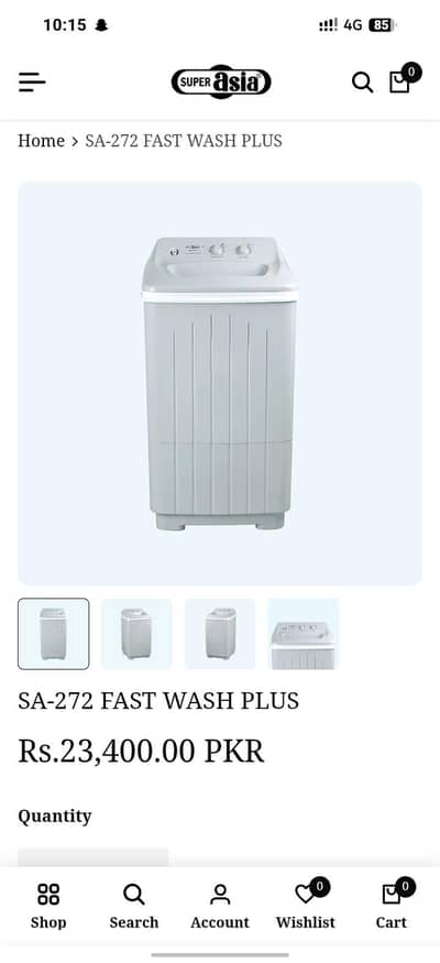 washing machine super Asia model SD 272
