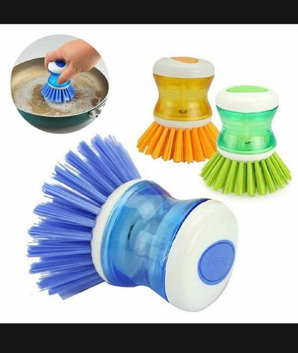 T  Dish Washing Brush with Soap Dispenser