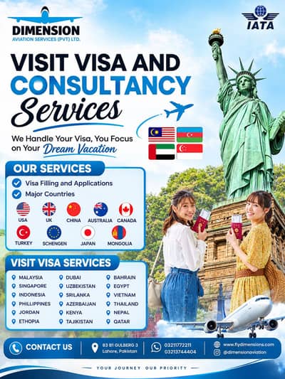 Visit Visa and Visa Consultancy Services For Countries all over World
