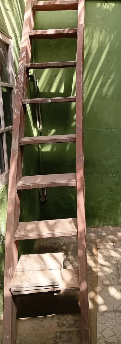 wooden ladder