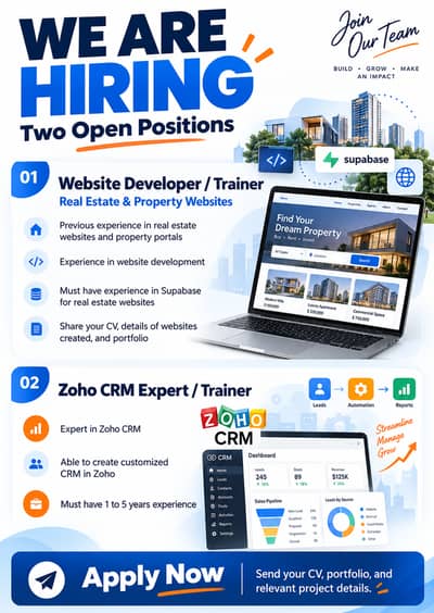 Real Estate Website Designer / ZOHO CRM Tutor