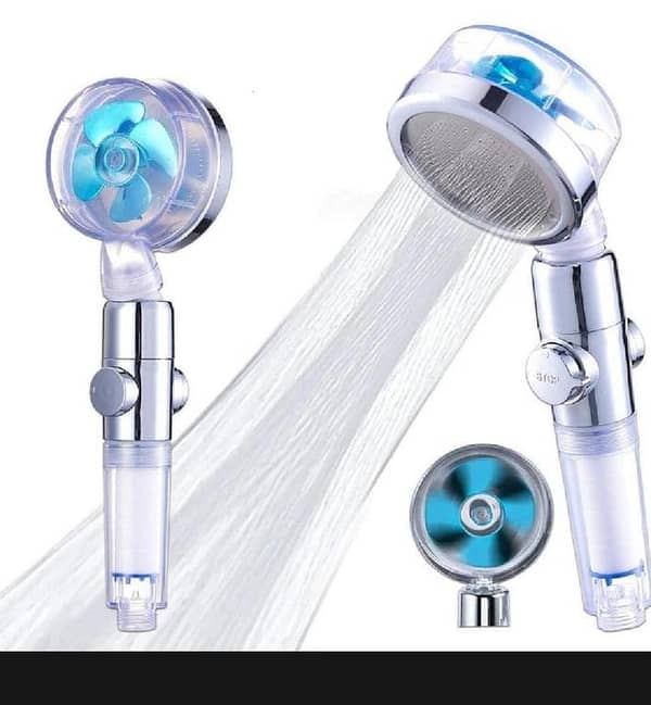 T  Pressurized Shower Head Turbine Shower