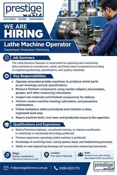 Lathe Machine Operator