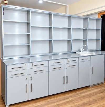 Premium Office Storage Cabinet with Multiple Drawers & Shelves