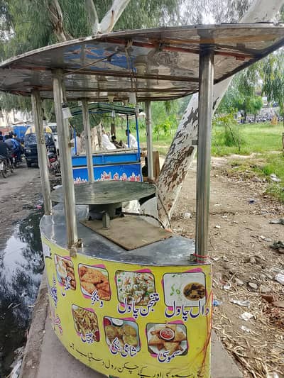 fast foods counter steel body full