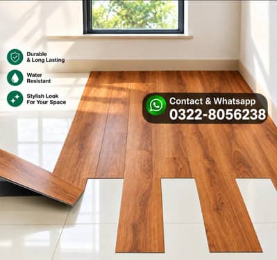 PVC VINYL FLOOR  WOODEN FLOOR  LAMINATED FLOOR  SPC FLOOR.