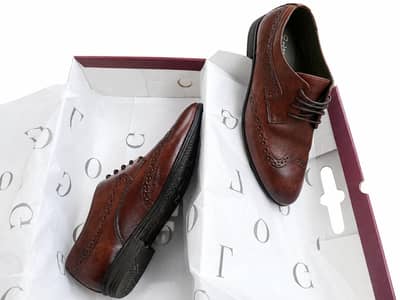 cow leather shoes (logo)