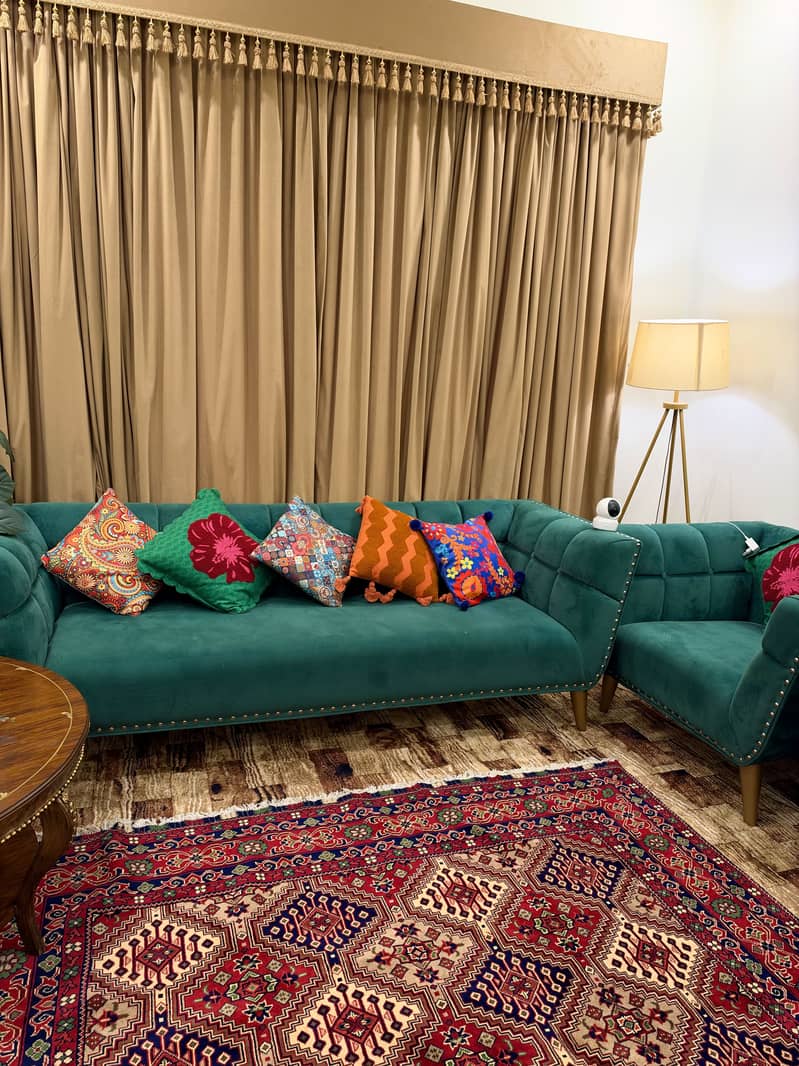 Green Sofa Set 0