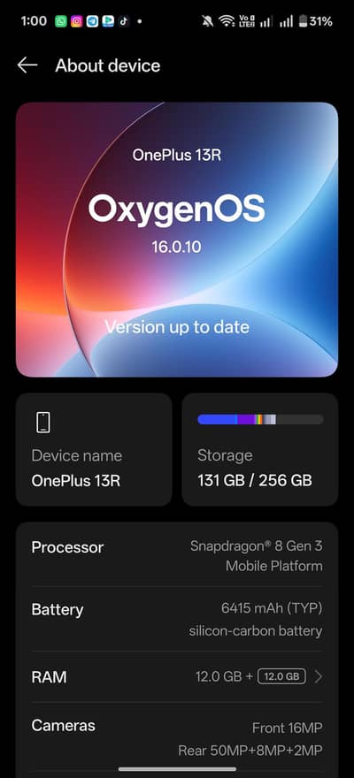 ONEPLUS 13R FOR SALE