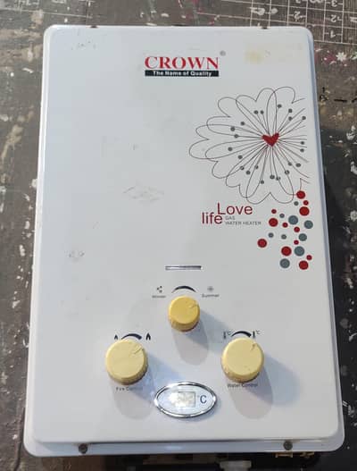 crown stant geyser. water heater.