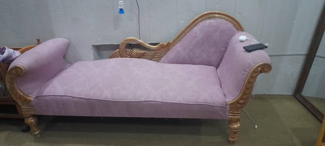 wooden dewan 3 seater
