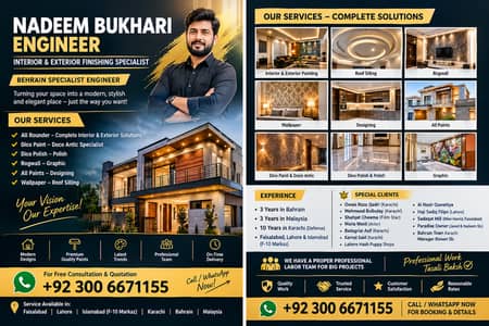Professional Painting, Polish & Interior Decoration Services