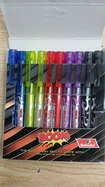 Bahadur ink pen . single piece avail and box also avail