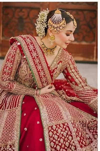 HUSSAIN REHAR BRIDAL LEHNGA WITH VEIL