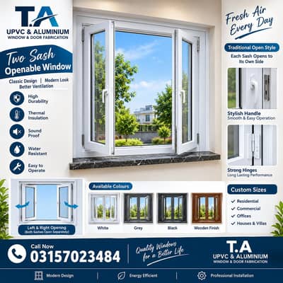 UPVC and Aluminium window door fabrication
