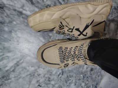 Premium Beige Chunky Sneakers for Men | Stylish & Trendy Casual Shoes