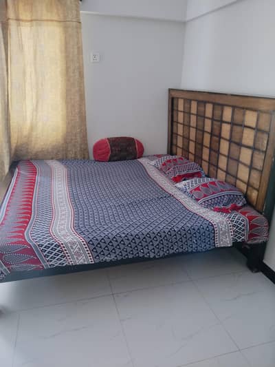 King Size Wooden Double Bed for Sale – Good Condition