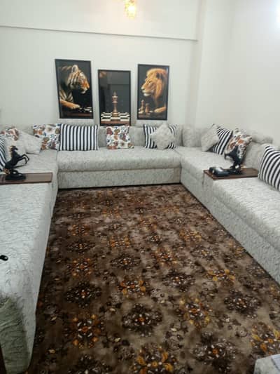 White sofa set