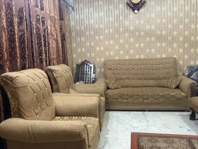 5 seater sofa set |3 seater + 2 single seater |GOOD condition