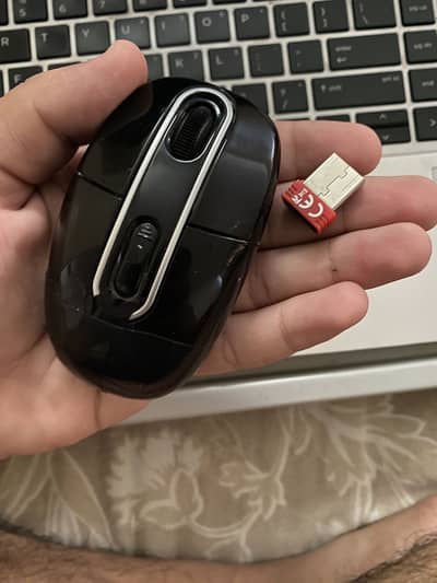 Wireless mouse with replaceable cell