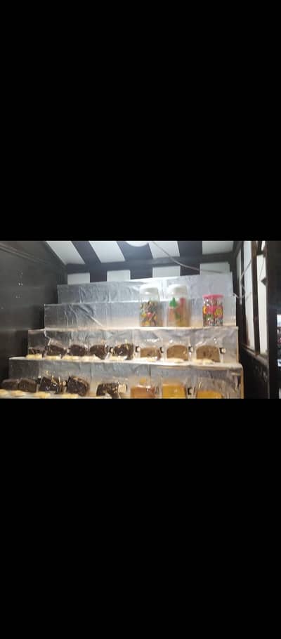 stair display step display for food items, perfumeand itar